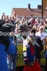 Mo Farah after winning the mens Morrisons Great North Run. Photo: David T. Hewitson/Sports for All Pics
